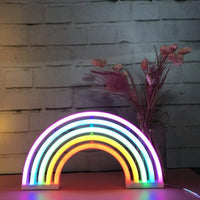 1 x RAW Customer Returns Rainbow LED Neon Signs Art Colorful Neon Lamp Night Lights Indoor Wall Decor for Home Party Anniversary Valentine s Day Gifts Bedroom Decoration - RRP €16.99