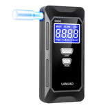 1 x RAW Customer Returns LAMJAD Breathalyzer Breathalyzer with 10 Mouthpieces and Digital LCD Screen Semiconductor Sensors, Police Accurate Breathalyzer for Personal and Professional Use - RRP €30.24