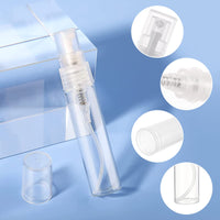 1 x RAW Customer Returns Pack of 40 perfume atomizer spray bottles, transparent perfume atomizer bottles, travel fragrance atomizer refillable, pocket atomizer with 2 ml pipette and 5 ml syringes for perfume body care liquid - RRP €9.05