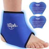 1 x RAW Customer Returns Hilph cooling cuff foot, cooling pads for ankle and foot, cooling cuff ankle, hot cold compress wrap cool pack for ankle sprain, swelling, plantar fasciitis Blue - RRP €28.84