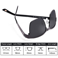 1 x RAW Customer Returns CARFIA Polarized Men s Sunglasses Metal Frame UV 400 Driving Glasses Sports Glasses Category 3 - RRP €30.99