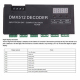 1 x RAW Customer Returns RGBW DMX512 Dimming Controller, 24 Channel RGBW DMX512 DMX Decoder LED Dimdriver Controller for Stagebar DC5V-24V, Studio Recording Equipment - RRP €87.91