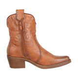 1 x RAW Customer Returns Elara Women s Ankle Boots Chunkyrayan Cowboy Boots 301-A31P Camel-38 - RRP €44.95