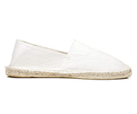 1 x RAW Customer Returns Altxic Men s Comfort Canvas Slip on Espadrilles Flat Pure White 43 EU - RRP €36.0