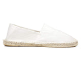 1 x RAW Customer Returns Altxic Men s Comfort Canvas Slip on Espadrilles Flat Pure White 43 EU - RRP €36.0