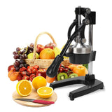 1 x RAW Customer Returns DAWOO Manual Juicer - Professional Citrus Press Stainless Steel Manual Orange Press High Quality Citrus Juicer Orange Juice and Lime Press Black  - RRP €55.99