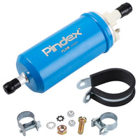 1 x RAW Customer Returns Pindex 12V Electric Fuel Pump 7.21440.51.0 Petrol Pump, Inline Pump 95L H, 2.27-0.38Bar, 3.19-5.51Psi, Blue - RRP €28.84