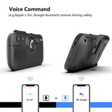 1 x RAW Customer Returns SUNITEC hands-free kit for car, Bluetooth 5.0, supports GPS, Siri, music, auto power on, Google Assistant, voice guidance, for 2 phones at the same time, with sun visor clips - RRP €37.73