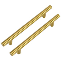 1 x RAW Customer Returns LONTON 10 pieces cabinet handles gold furniture handles 128 mm hole spacing golden handles for kitchen cabinets kitchen handles gold handles furniture handles gold cabinet handles gold cabinet handles - RRP €19.73