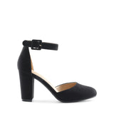 1 x RAW Customer Returns DREAM PAIRS women s closed-toe pumps, size 38, BLACK suede, Angela-E - RRP €36.16