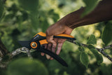 3 x RAW Customer Returns Fiskars Bypass Secateurs, Plus, P521, for fresh branches and twigs, non-stick coating, stainless steel blades, length 20.1 cm, black orange, 1057167 - RRP €53.58