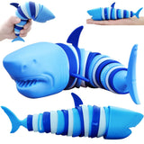 1 x RAW Customer Returns Caterpillar Decompression Toy Ocean Shark Decompression Toy, Stim Toy Decompression Fun Autism ADHD Fidget Children s Toy Decompression Gift Adults 2-Piece Shark  - RRP €10.06