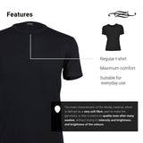 1 x RAW Customer Returns ZENZERO 1959-1 Pack Men s T-Shirt - Solid Color - Modal Cotton - Stretch Fabric Black, XL  - RRP €29.9