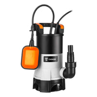 1 x RAW Customer Returns DEKO Electric submersible water pump 400W with float switch and maximum flow 8000 l h for watering swimming pools, tubs and gardens - RRP €42.98