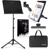 1 x RAW Customer Returns CAHAYA Metal Music Stand Foldable Height Adjustable Adjustable Music Stand Table Stand 2 in 1 Dual Use with Waterproof Carrying Bag CY0194 - RRP €32.93