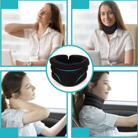 12 x Brand New LuGirlre Neuleben Neck Support Against Snoring, Sleep Aid Neck Support, Neuleben Snooze - Sleep Aid Neck Support, Improves Snoring, Travel, Office, Portable Sleeping Pillow Black  - RRP €181.44