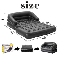 1 x RAW Customer Returns RAPTAVIS Inflatable Couch Outdoor Blow Up Sofa Bed Air Sofa for Camping, Double Bed - RRP €61.39