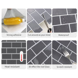 1 x RAW Customer Returns WoStick 10-piece dark grey tile sticker kitchen back wall tiles adhesive tiles tile film 3d self-adhesive kitchen bathroom 30.5 x 30.5 cm  - RRP €38.88