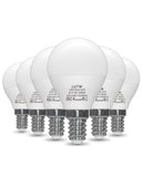 3 x Brand New LUTW LED lamp E14 G45, light bulb E14 5W replaces 40W incandescent lamps, mini globe G45, 450lm bulb, 3000K warm white LED bulb, 220 beam angle energy saving lamp, not dimmable, pack of 6 - RRP €61.2