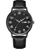 1 x RAW Customer Returns CIVO Watches Men Waterproof Analogue Quartz with Week Date Display Classic Business Wristwatch Luminous Large Dial Men s Watches Strap Made of Black Leather, Elegant Gift for Men - RRP €23.99