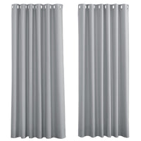 1 x RAW Customer Returns PONY DANCE Living Room Curtains with Eyelets Blackout Curtains Thermal Curtain Extra Wide Curtains 2-set H 260 x W 200 cm Heat-Insulating Curtains Gray Opaque. Silver gray - RRP €60.95