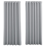 1 x RAW Customer Returns PONY DANCE Living Room Curtains with Eyelets Blackout Curtains Thermal Curtain Extra Wide Curtains 2-set H 260 x W 200 cm Heat-Insulating Curtains Gray Opaque. Silver gray - RRP €60.95