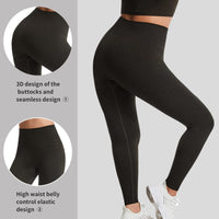 1 x RAW Customer Returns Merlvida High Waist Sports Leggings for Women Push Up Elastic Leggings for Women Seamless Sports Tights for Women Slim Sports Leggings Tummy Control Sportswear Women s Yoga Fitness Pants - RRP €21.17