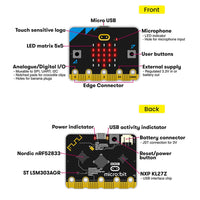 1 x RAW Customer Returns KEYESTUDIO BBC Micro bit V2.2 Go Kit with Micro bit V2 Development Board for Coding and Programming - RRP €30.84