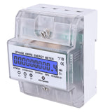 1 x RAW Customer Returns Digital electricity meter - electricity meter 3-phase 4-wire electricity meter, 3x230 400V 5 80 A energy meter calibrated electricity meter for DIN rail intermediate meter current calibrated - RRP €24.19