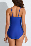 1 x RAW Customer Returns Smismivo Strapless One-Piece Women s Swimsuit with Bandeau Retro Tummy Control Swimming Suit for Women Vintage Ruched One-Piece Swimwear Swimsuit Blue L - RRP €37.99