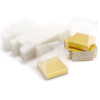 2 x RAW Customer Returns 50 pieces gift box small, gift packaging guest gift transparent box 2 x 2 x 2 inches , candy jewelry box for wedding birthday party garden party baptism - RRP €37.98