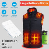 1 x RAW Customer Returns Seenew Heated Vest for Men Women with 15000mAh Battery Pack, Super Warm Heating Clothing Lightweight Electric Heating Vest, Fleece insisde vest L  - RRP €110.92