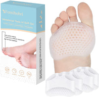 1 x RAW Customer Returns 6 Pairs Forefoot Pads - Metatarsal Pads for Forefoot, Neuroma Morton Metatarsal Cushions - Metatarsal Pads - Soft Silicone Pads for Women s Forefoot - RRP €22.8