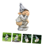 2 x RAW Customer Returns Yardenfun 1pc Garden Gnome Ornament Resin Gnome Ornament Resin Gnome Statue Statues Of Lawn Gnomes Garden Gnome Decoration Dwarf Figurine Dwarf GNOME Decor Collectible Figures Of Gnomes Mini Cradle - RRP €40.8