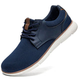 1 x RAW Customer Returns ZGPWZWL Men s Breathable Sneakers Lace Up Lightweight Casual Oxfords Blue 9926 43 EU - RRP €58.8