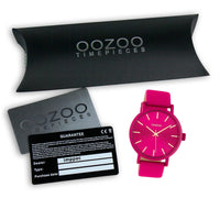 1 x RAW Customer Returns Oozoo ladies watch with leather strap 42 MM Colours of Oozoo Unicolor Pink C10448 - RRP €50.36