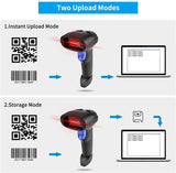 1 x RAW Customer Returns NetumScan Wireless 2D Barcode Scanner - Portable Barcode Reader Scanner Automatic Scan QR PDF417 DataMatrix Maxicode for PC NSL8 - RRP €39.99