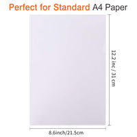 1 x RAW Customer Returns 30pcs A4 Clear Plastic Pockets, A4 File Folder Covers, 180 Micron, Top and Side Open, Flush Cut, PP Report Folders, Project Presentation Folders - Clear - RRP €19.99