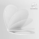 1 x Brand New R T B6098 WC seat O-shape toilet lid with soft close made of Duroplast white - RRP €61.5