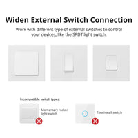 1 x RAW Customer Returns SONOFF ZBMINI ZigBee DIY Smart Switch, Connects with the Zigbee or SmartThings Hub to Control All Connected Devices via the SmartThing App, Zigbee Protocol, Zigbee Hub Required ZBMINI 4PCS  - RRP €45.89