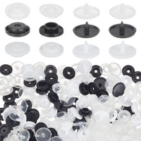 1 x Brand New NBEADS 300 Sets 3 Styles Plastic Snap Buttons, Round Buttons Makeup Shoe Charms Button Accessories for Suit Jacket Coat Clothing Accessories Sewing DIY - RRP €19.2