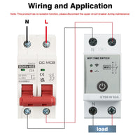 1 x RAW Customer Returns Jadeshay GTS8-W Intelligent WiFi Timer Switch DIN Rail Smart Home Remote Control WiFi Switch by Tuya APP AC220V 2P 63A Time Relay Circuit Breaker - RRP €27.65