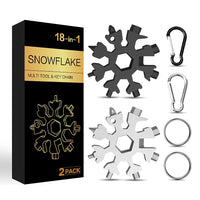 1 x RAW Customer Returns NDakter Advent Calendar Men Filling, 2 Pack Small Gifts, 18 in 1 Snowflake Multitool Christmas Gifts - RRP €10.07