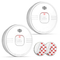 1 x RAW Customer Returns Putogesafe Smoke Detector, 10-Year Fire Alarm, Fire Detector with Built-in 10-Year Lithium Battery, Fire Alarm with Test Button, EN 14604 Certified, Fire Protection for Home, 208B, 2 Pack - RRP €33.13