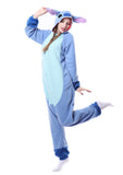 1 x RAW Customer Returns RANSUU Stitch Onesie Costume Relaxo Jumpsuit Adult Pajamas Women Men Animal Pajamas Christmas Carnival Halloween Blue M - RRP €29.24