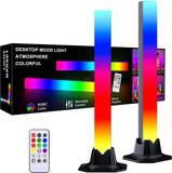 1 x RAW Customer Returns MIWATT 32CM LED Light Bar RGB Lamp, Rainbow Smart Lighting Tower Starter Kit with Remote Control for PC, TV, Game Room and Copmuter Case - RRP €24.19