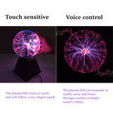 1 x RAW Customer Returns DAXGD Plasma Ball 12cm, Magic Plasma Ball, Touch Sensitive and Sound Red Light Luminous Ball, Electrostatic Ball, Lightning Ball, Flashing Educational Toy Plasma Lamp - RRP €30.74