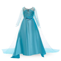 2 x Brand New Discoball Elsa Children s Princess Dress - Shiny Dress - Girls Dress - Long Sleeve Pleated Dress - Blue - RRP €38.4