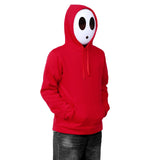 1 x Brand New Suffolly Shy Guy Costume Set, Carnival Costume Shy Guy Mask and Hoodie for Men Women, Carnival Costumes Anime Game Outfits Jumpman Cosplay for Carnival Halloween Women, M  - RRP €12.1