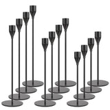 1 x RAW Customer Returns Candlesticks for taper candles, ToyaJeco set of 12 metal candle holders, decorative tapered candle stick holder for wedding dinning party anniversary table centerpiece gold  - RRP €45.48